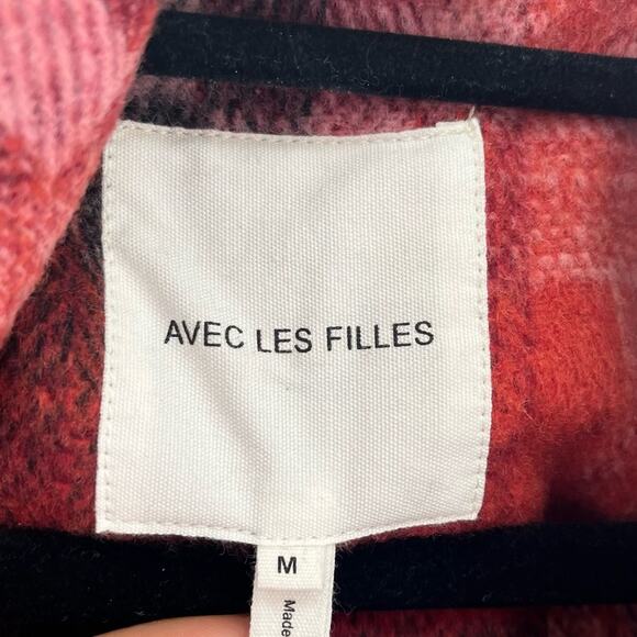 Avec Les Filles Red Plaid Jacket - Picture 4 of 6
